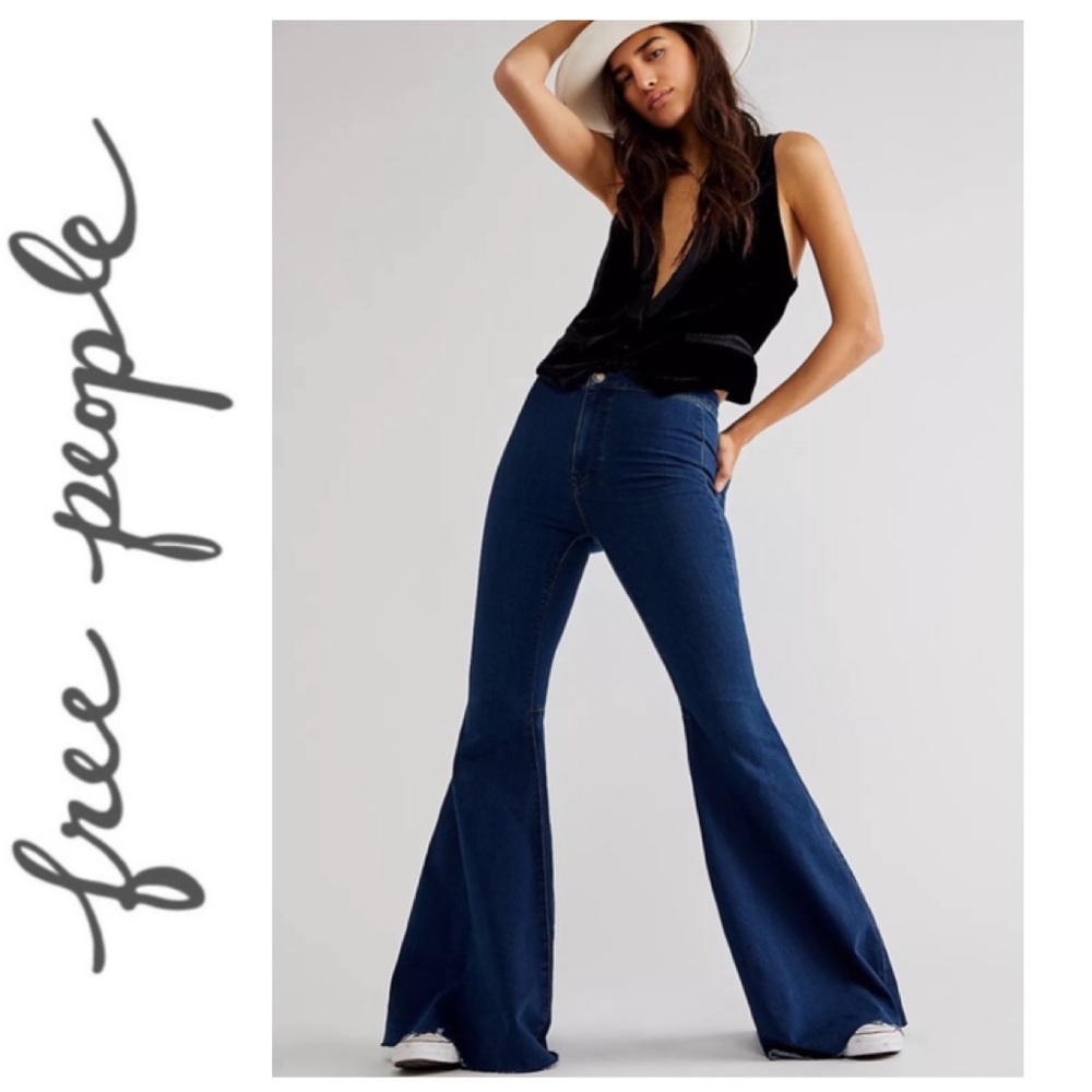 NWT! Free People Just Float On Flare Jeans